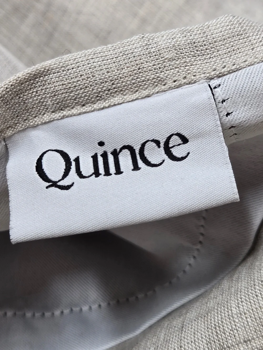 NWT QUINCE Set Of 2 48x108 European Linen True Blackout Curtains Flax 0040